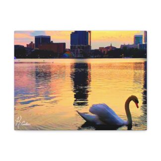 Swan Lake Canvas Print